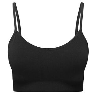 TriDri Womens/Ladies Recycled Seamless 3D Sports Bra / Black
